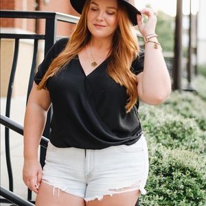 Stretch Denim Shorts